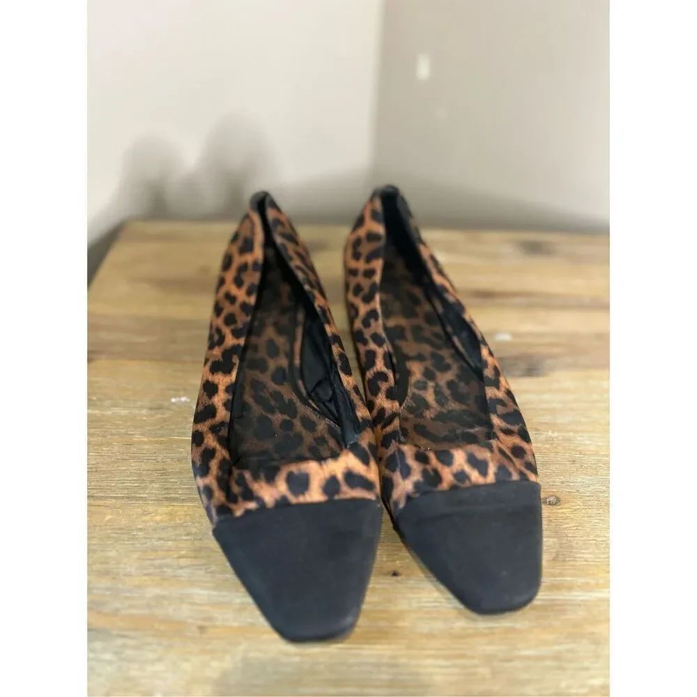 Zara leopard print flats